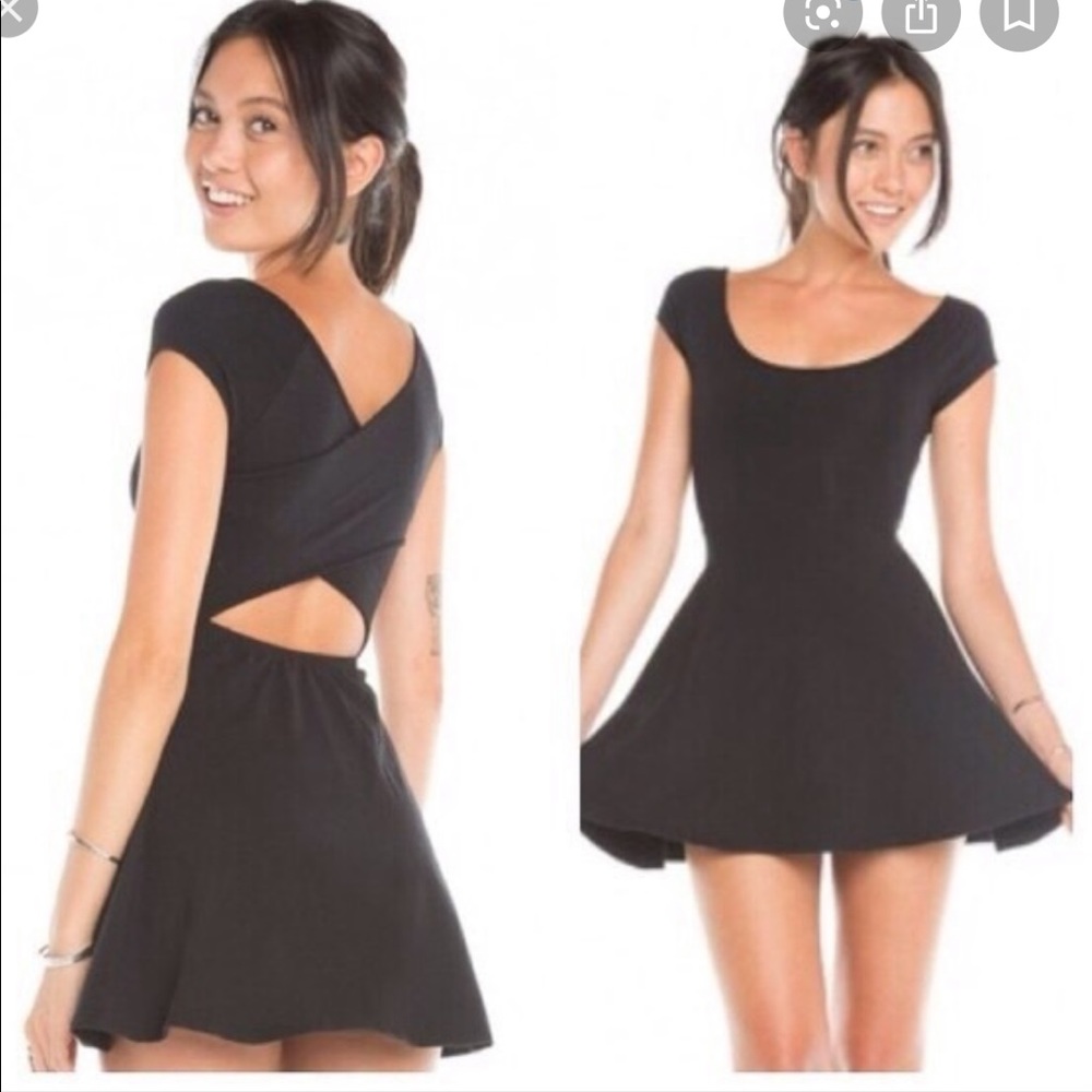 Brandy Melville Cut Out Skater Dress